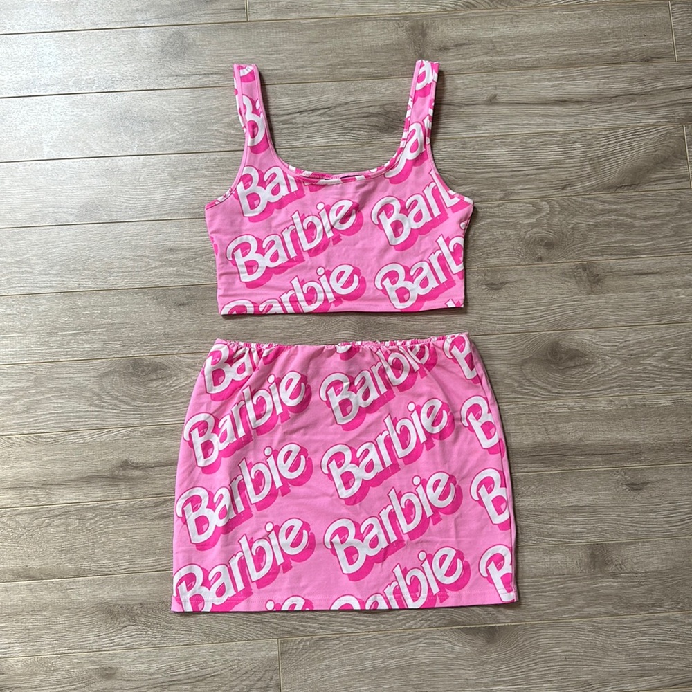 Barbie 2 piece tank and skirt